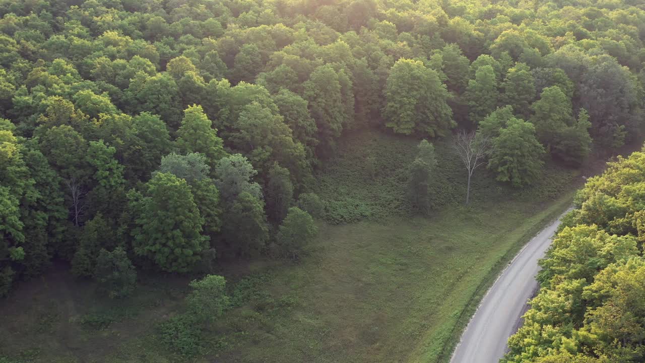 乡村公路航拍图视频素材