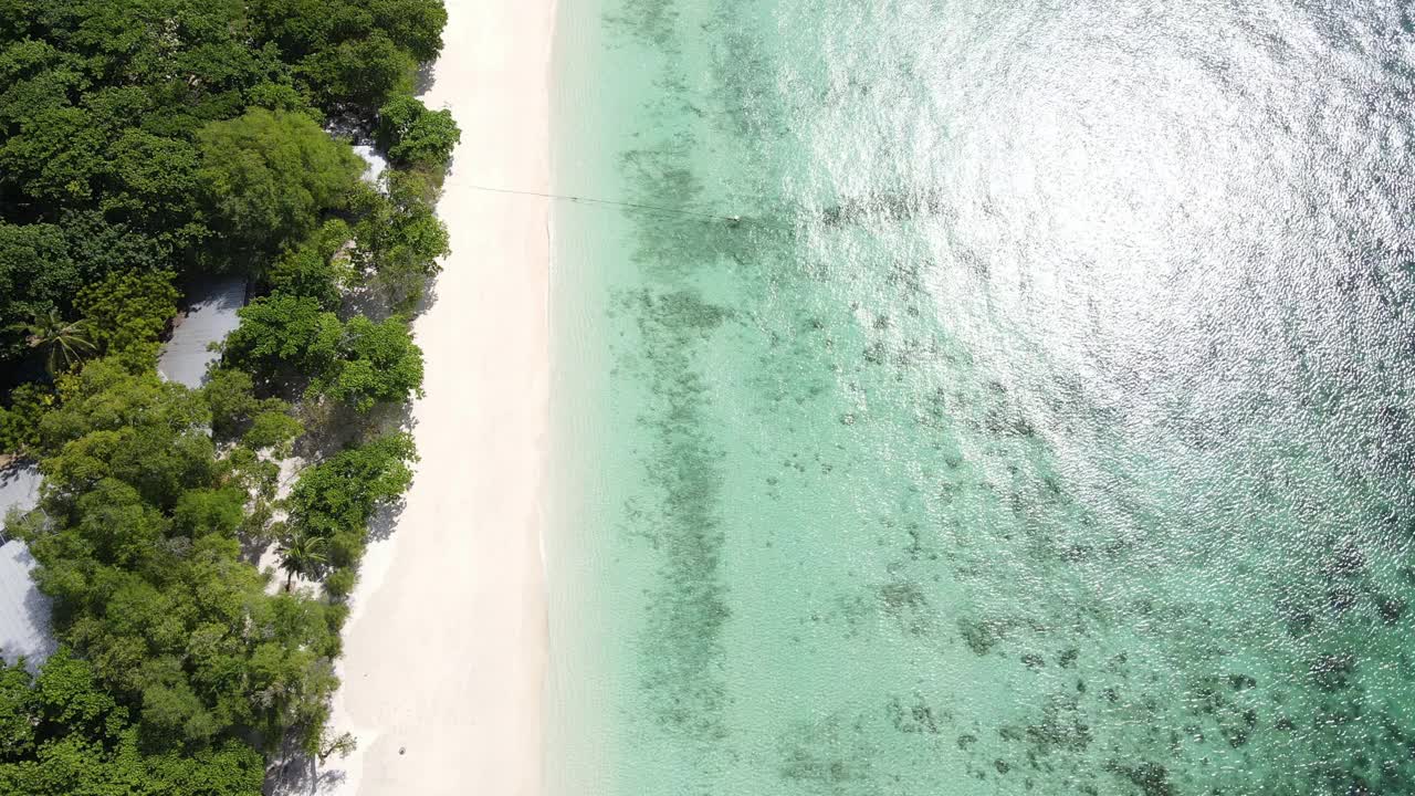 海滩鸟瞰图视频素材