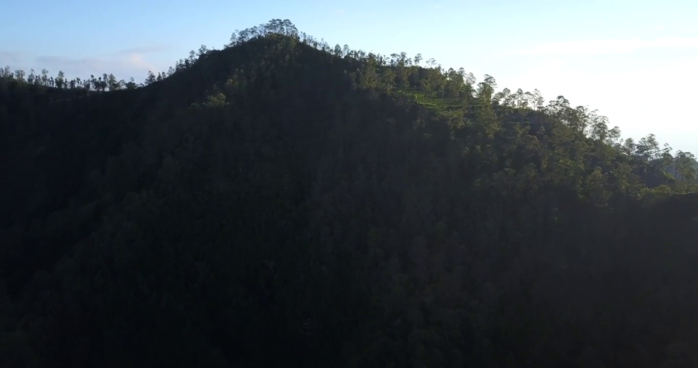 日出和山景/巴厘岛，印度尼西亚视频素材