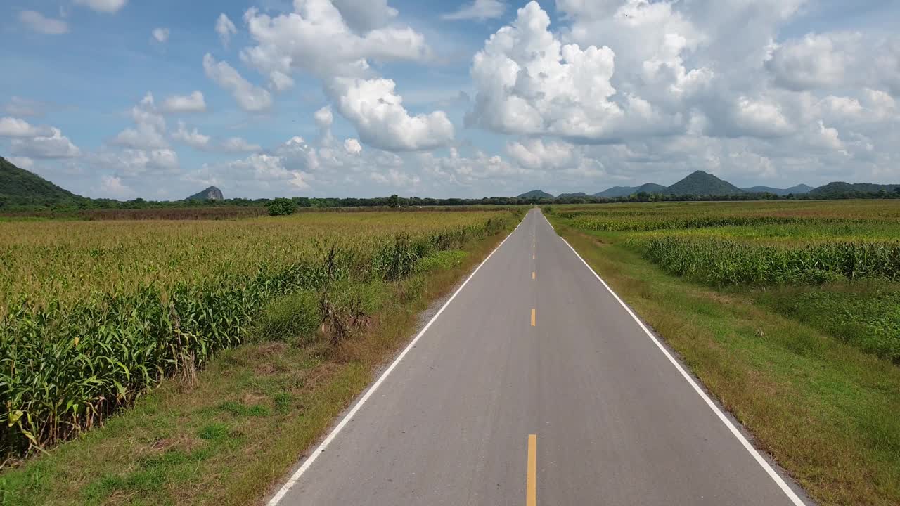 乡村沥青路视频素材