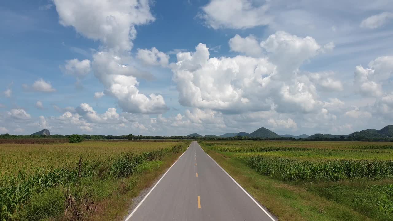 乡村沥青路视频素材