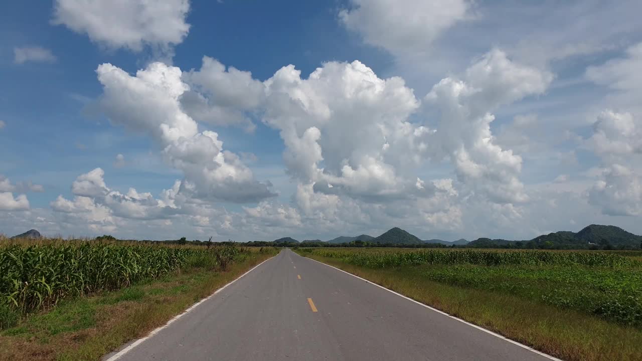 乡村沥青路视频素材