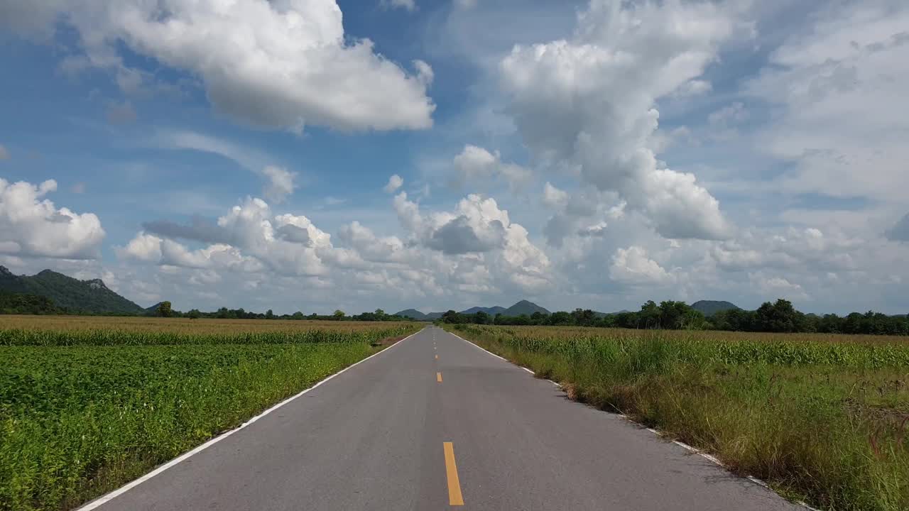 乡村沥青路视频素材