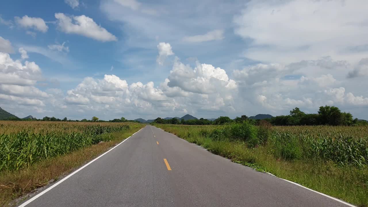 乡村沥青路视频素材