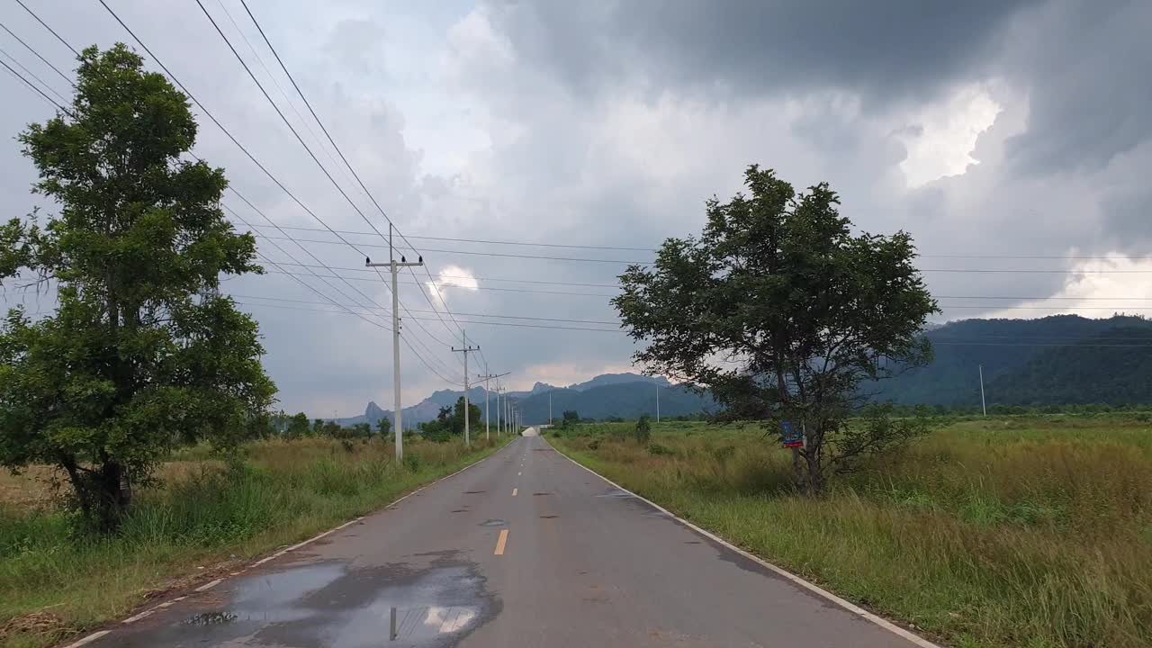 乡村沥青路视频素材