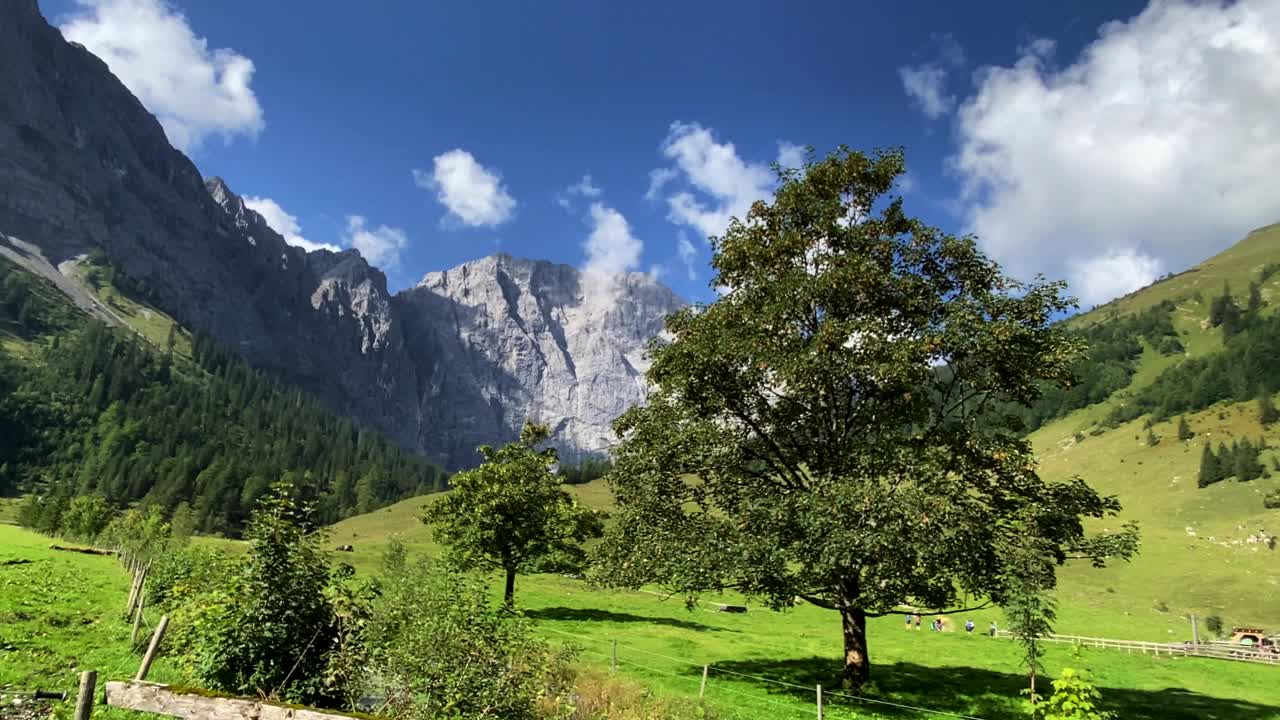 英格拉姆，卡文德尔山脉在泰洛。奥地利。4 k视频素材