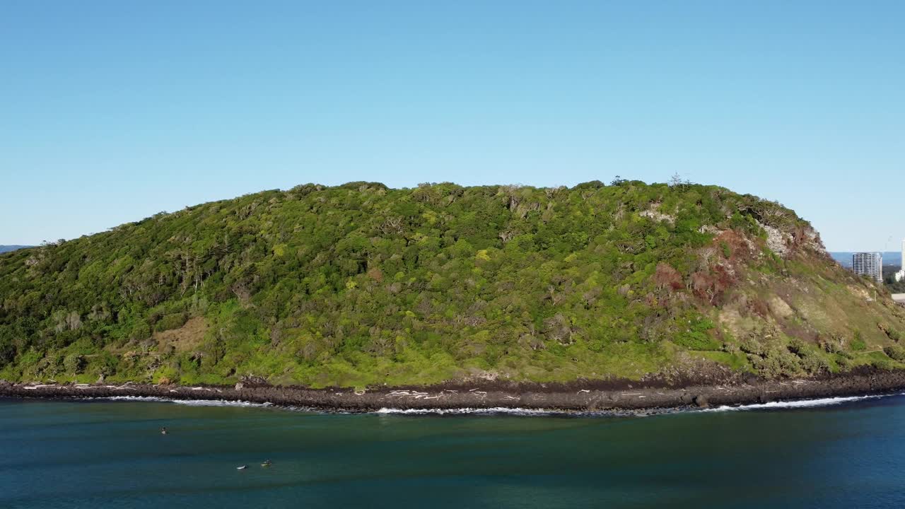 伯利岬和Tallebudgera Creek，伯利岬，黄金海岸，昆士兰州，澳大利亚视频素材