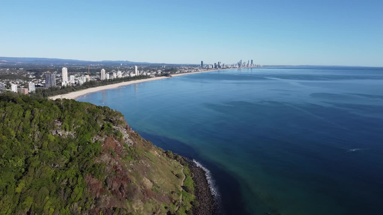 伯利岬和Tallebudgera Creek，伯利岬，黄金海岸，昆士兰州，澳大利亚视频素材