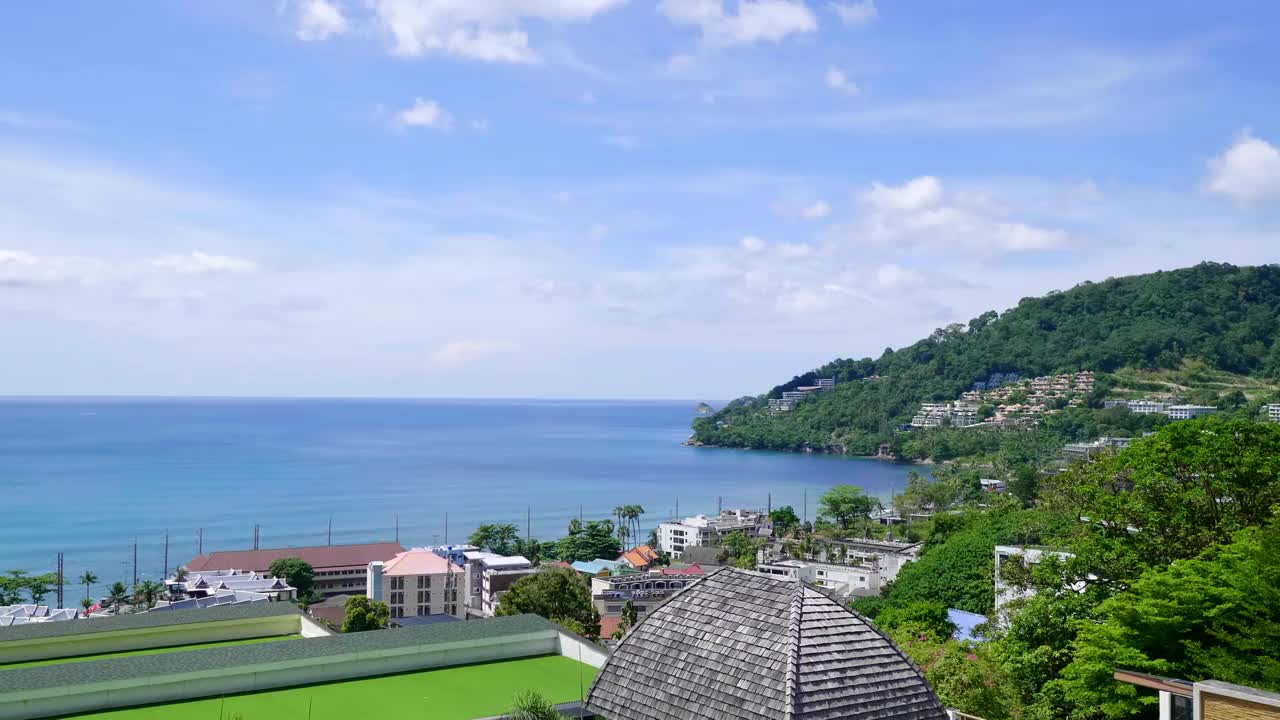 阳台海景视频素材