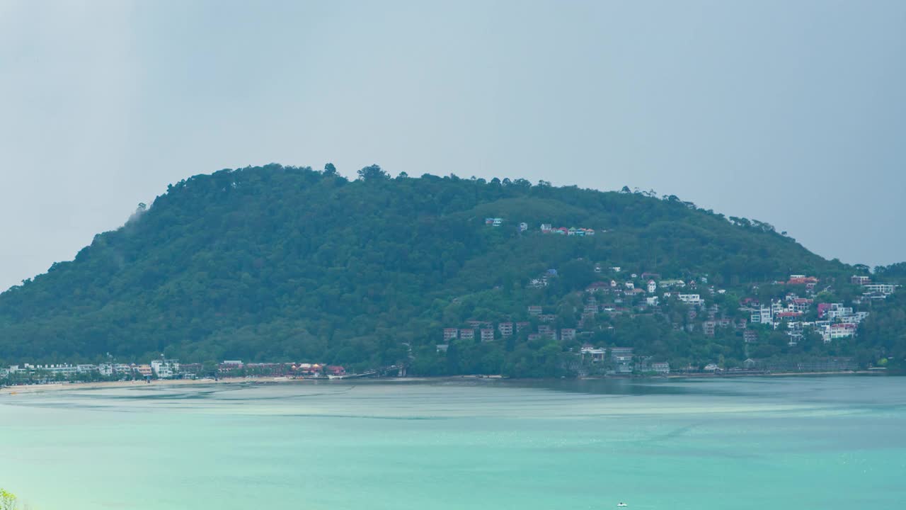 海滩与山海的时光流逝视频素材