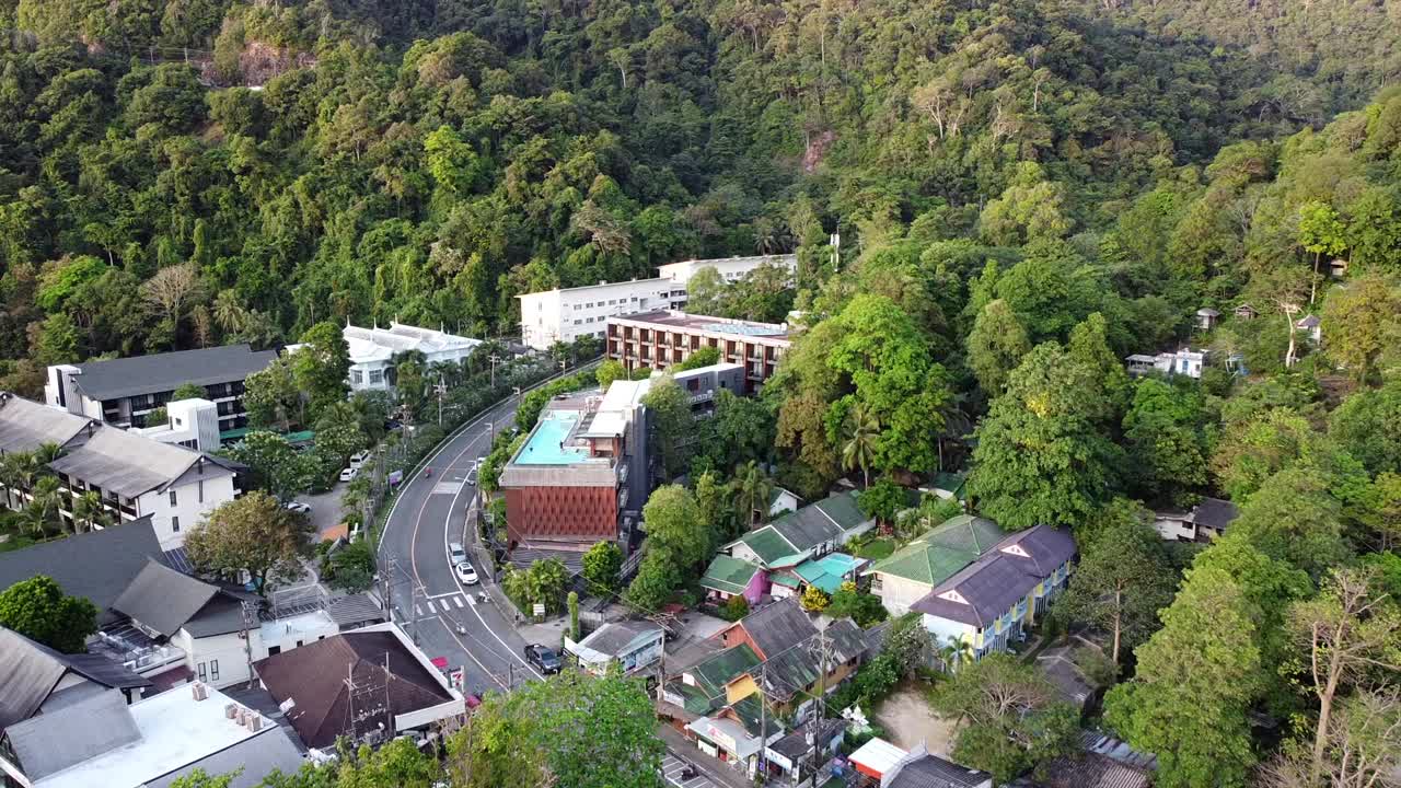 泰国Koh Chang的海景鸟瞰图视频素材