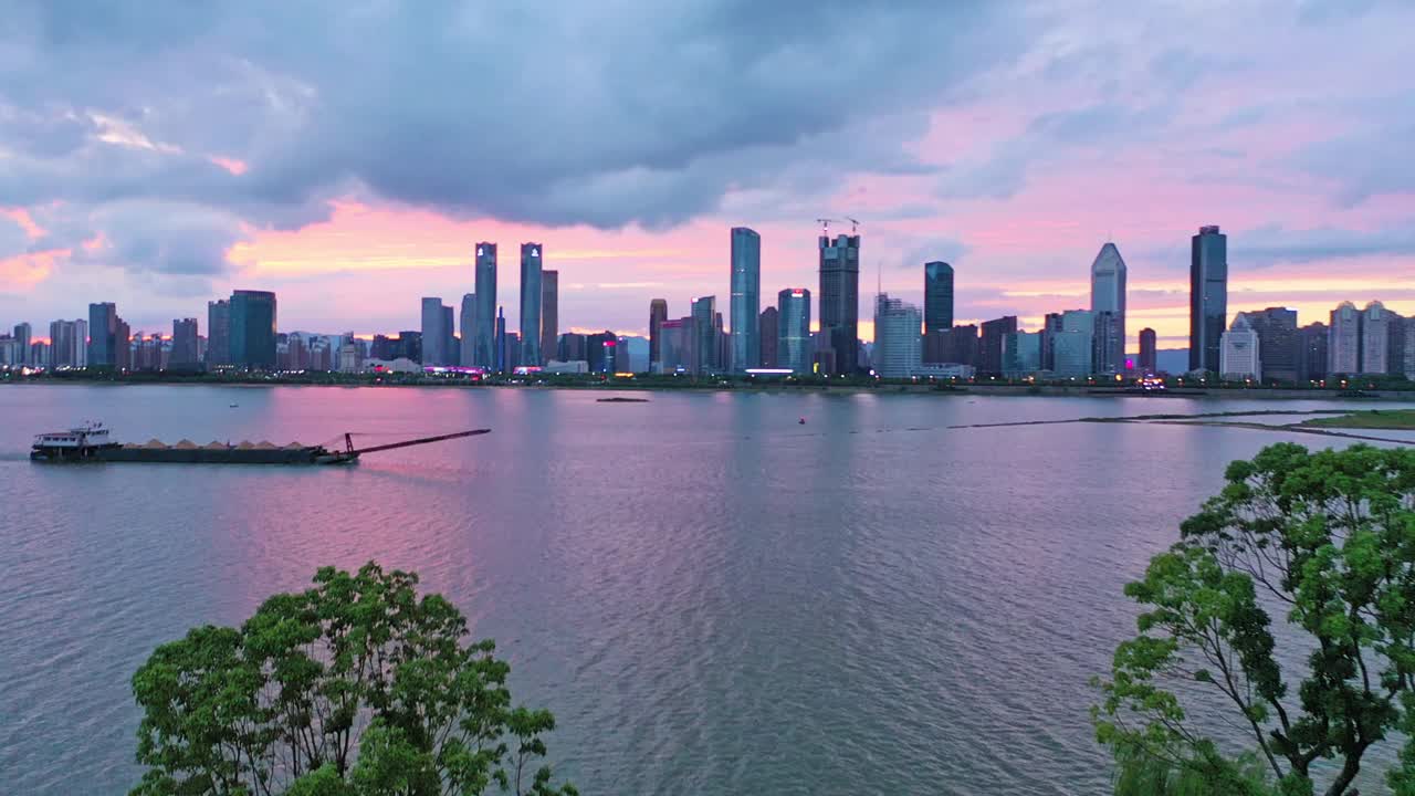 城市建筑风景鸟瞰图视频素材