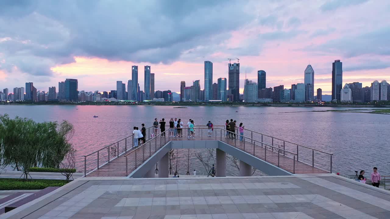 城市建筑风景鸟瞰图视频素材