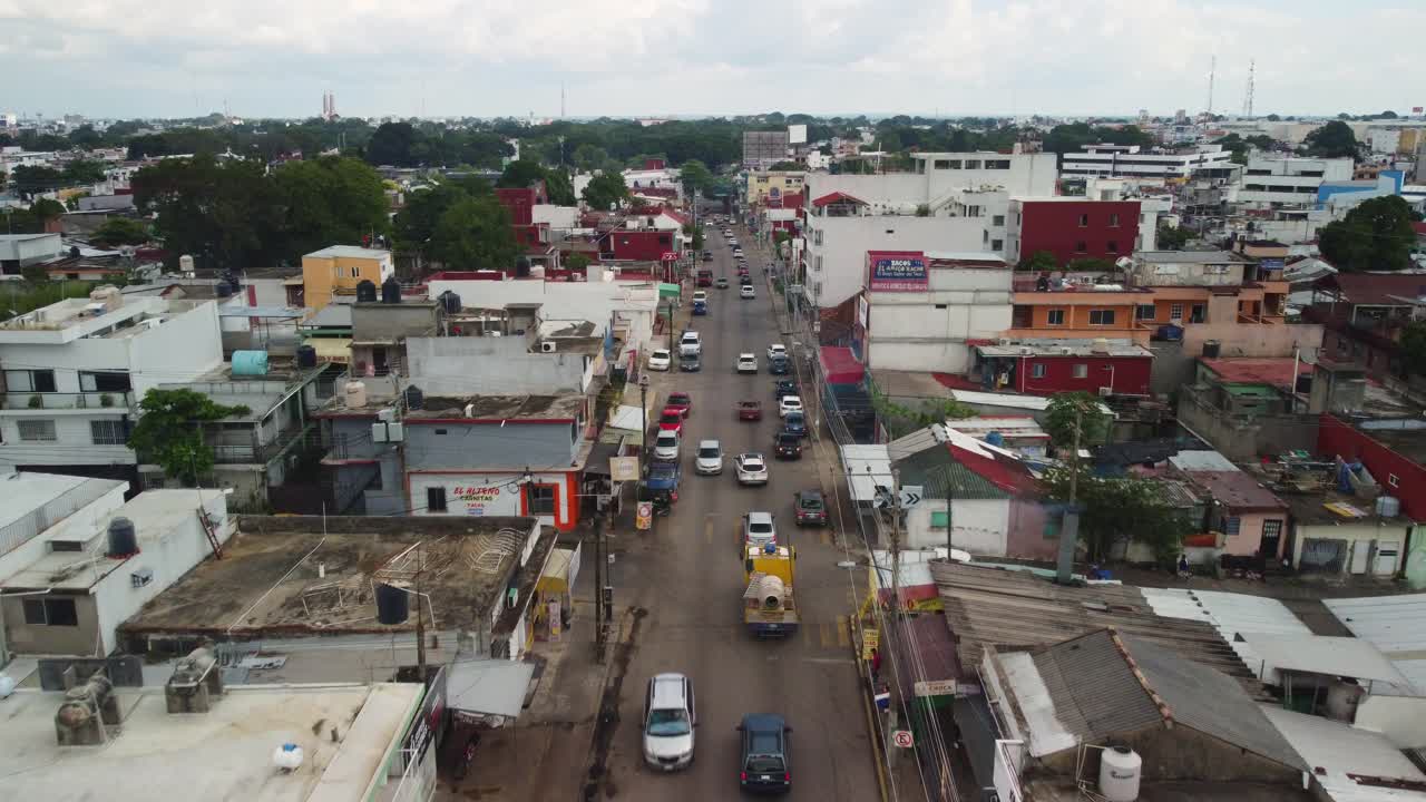 Villahermosa住宅区的道路视频素材