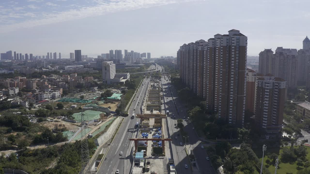 花园城市建筑和城市天际线视频素材