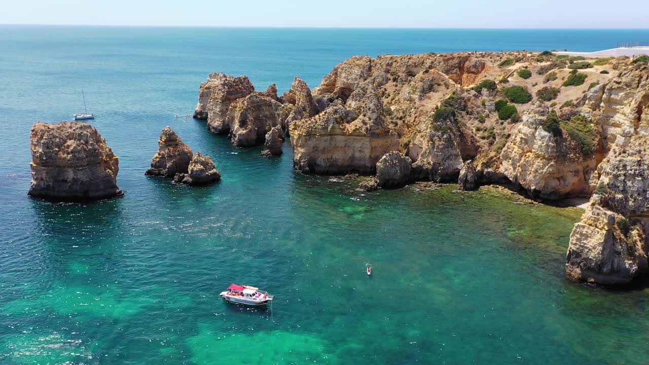 Ponta da Piedade，拉各斯，葡萄牙视频下载