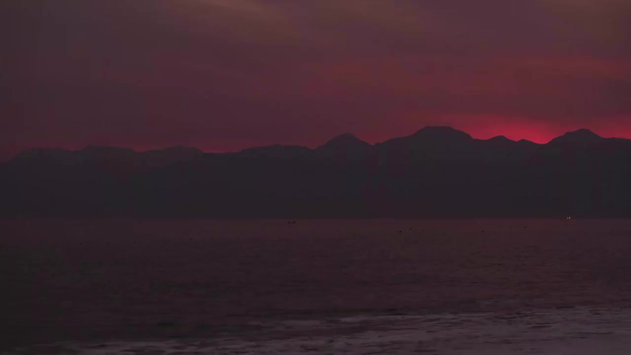 海滩上的日落视频素材