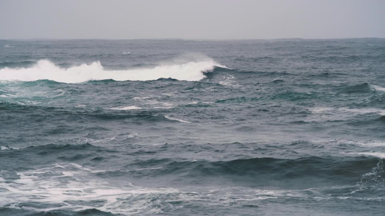 大西洋海岸风暴视频素材