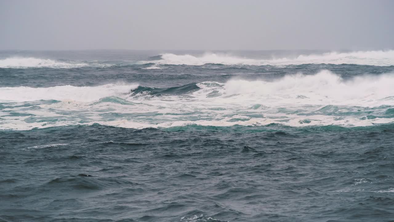 大西洋海岸风暴视频素材