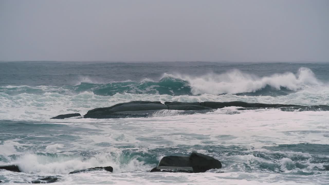 大西洋海岸风暴视频素材