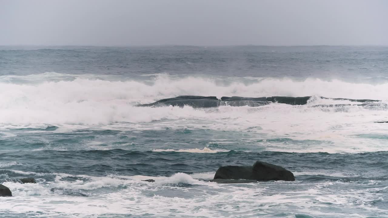 大西洋海岸风暴视频素材