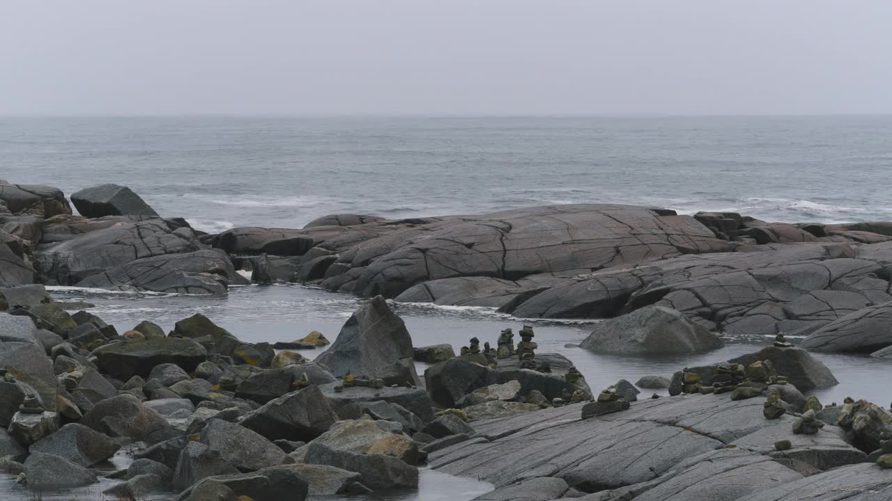 大西洋海岸风暴视频素材