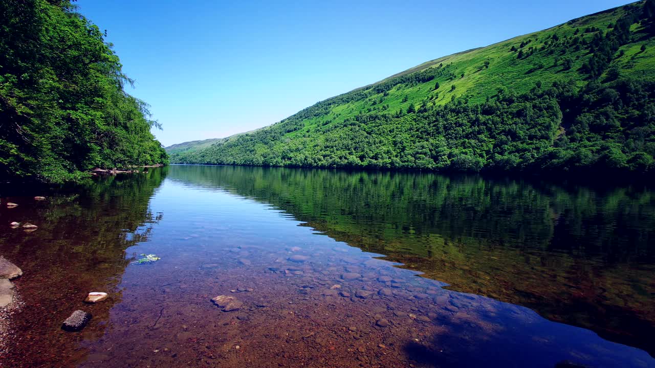 Loch Lochy - Caledonian运河，苏格兰高地，英国视频素材