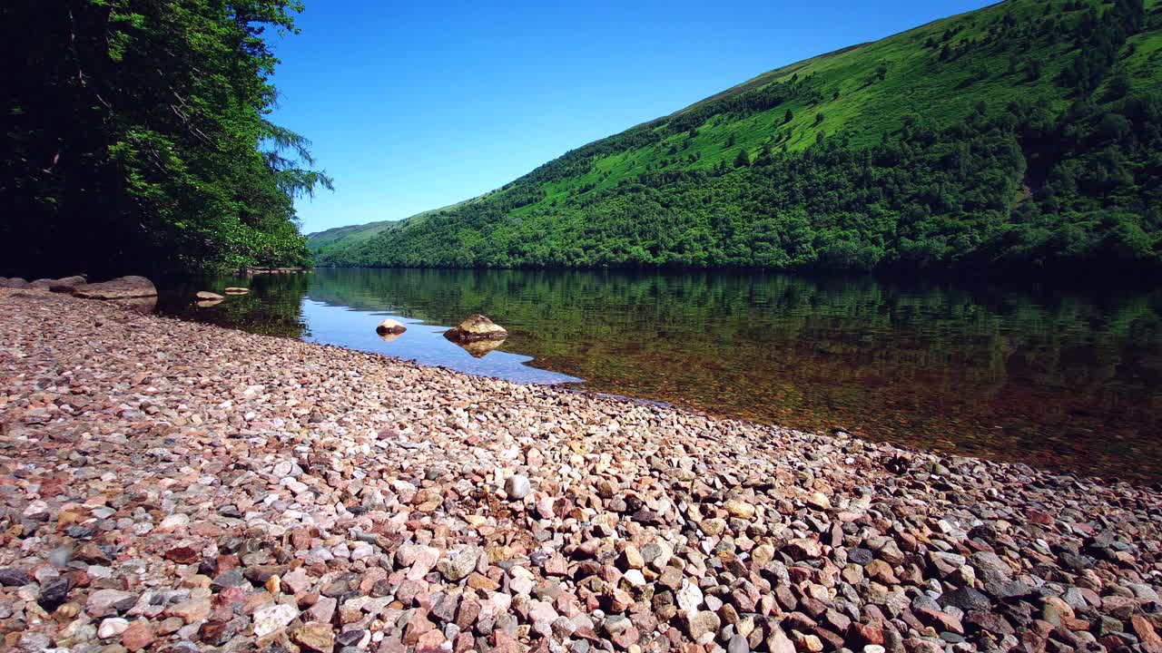 Loch Lochy - Caledonian运河，苏格兰高地，英国视频素材