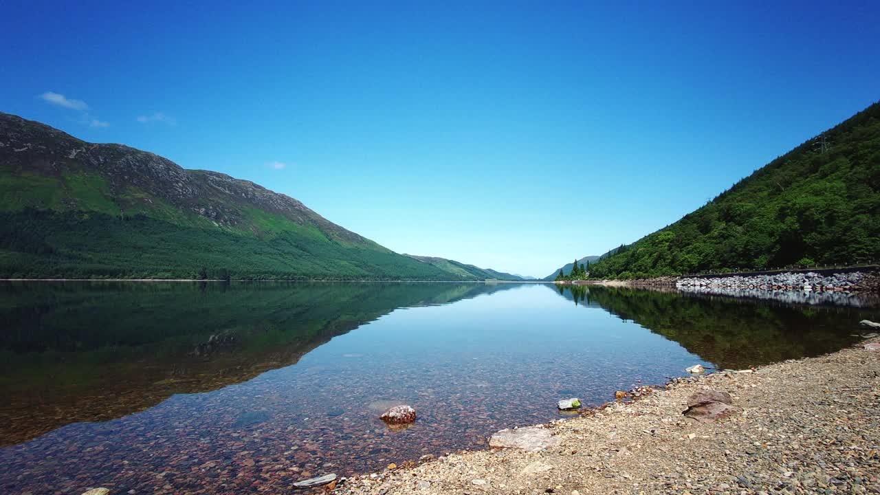 Loch Lochy - Caledonian运河，苏格兰高地，英国视频素材