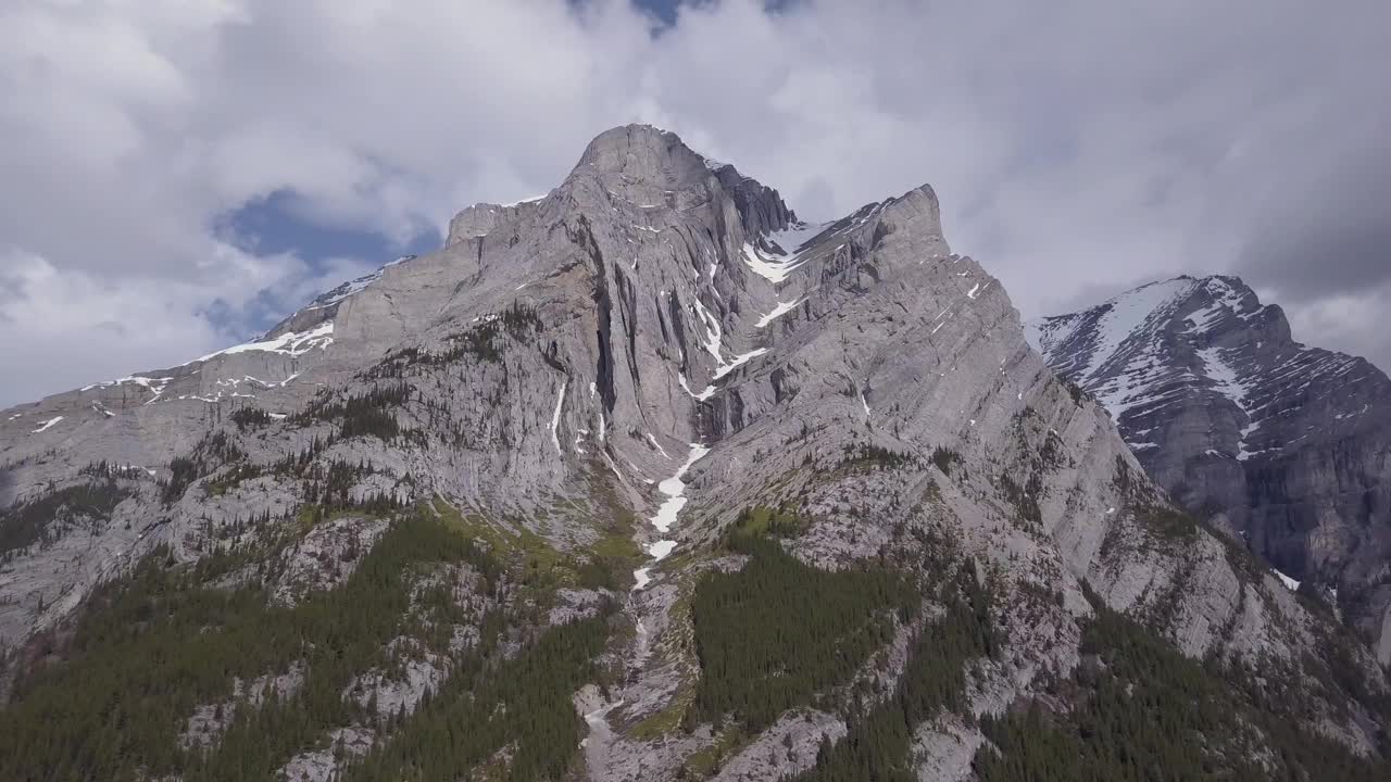 加拿大落基山脉崎岖的基德山视频素材