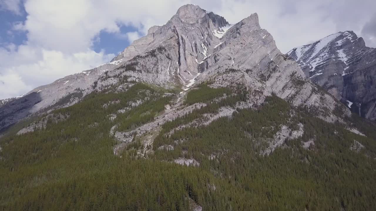 位于加拿大落基山脉的崎岖的基德山视频素材