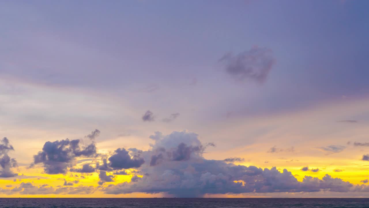 日落天空背景视频素材