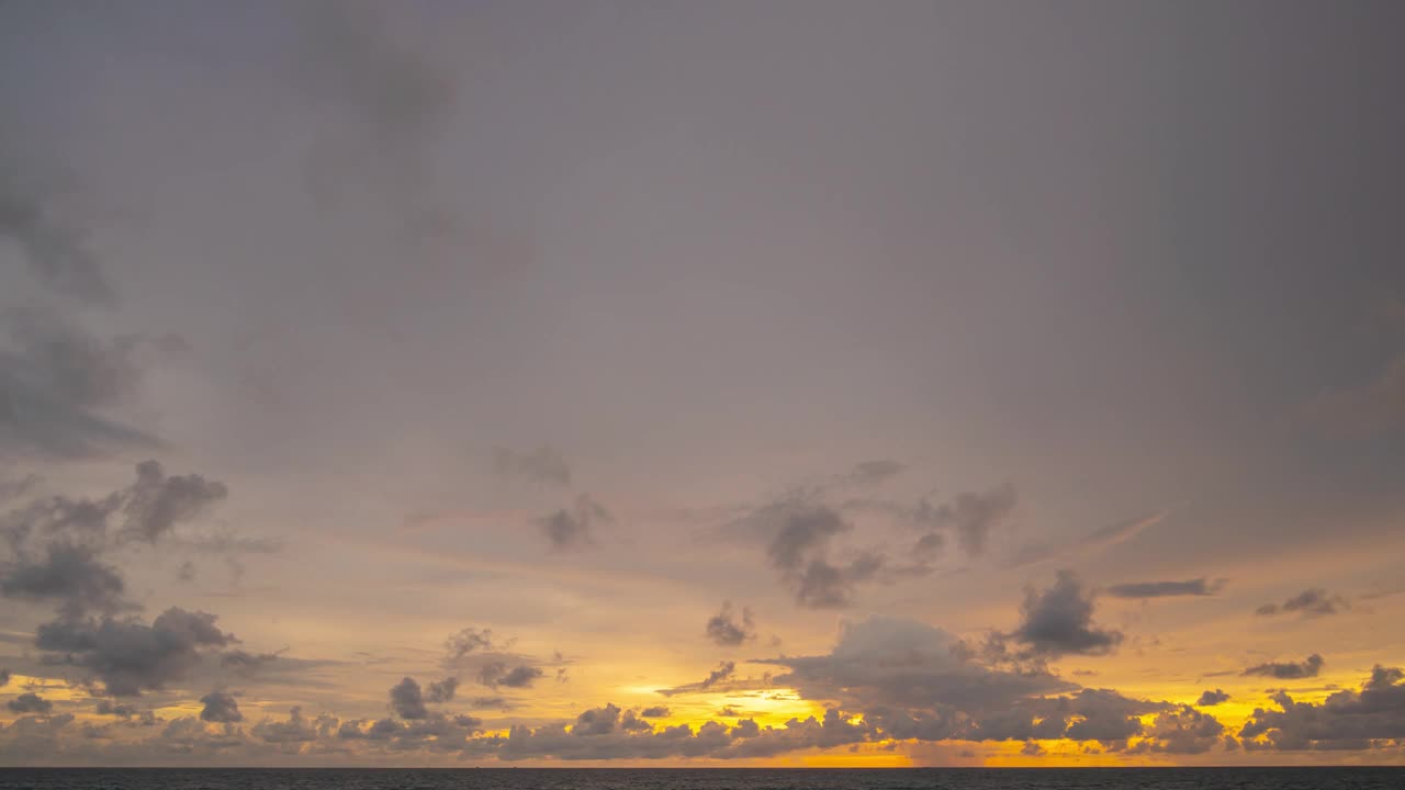 日落天空背景视频素材