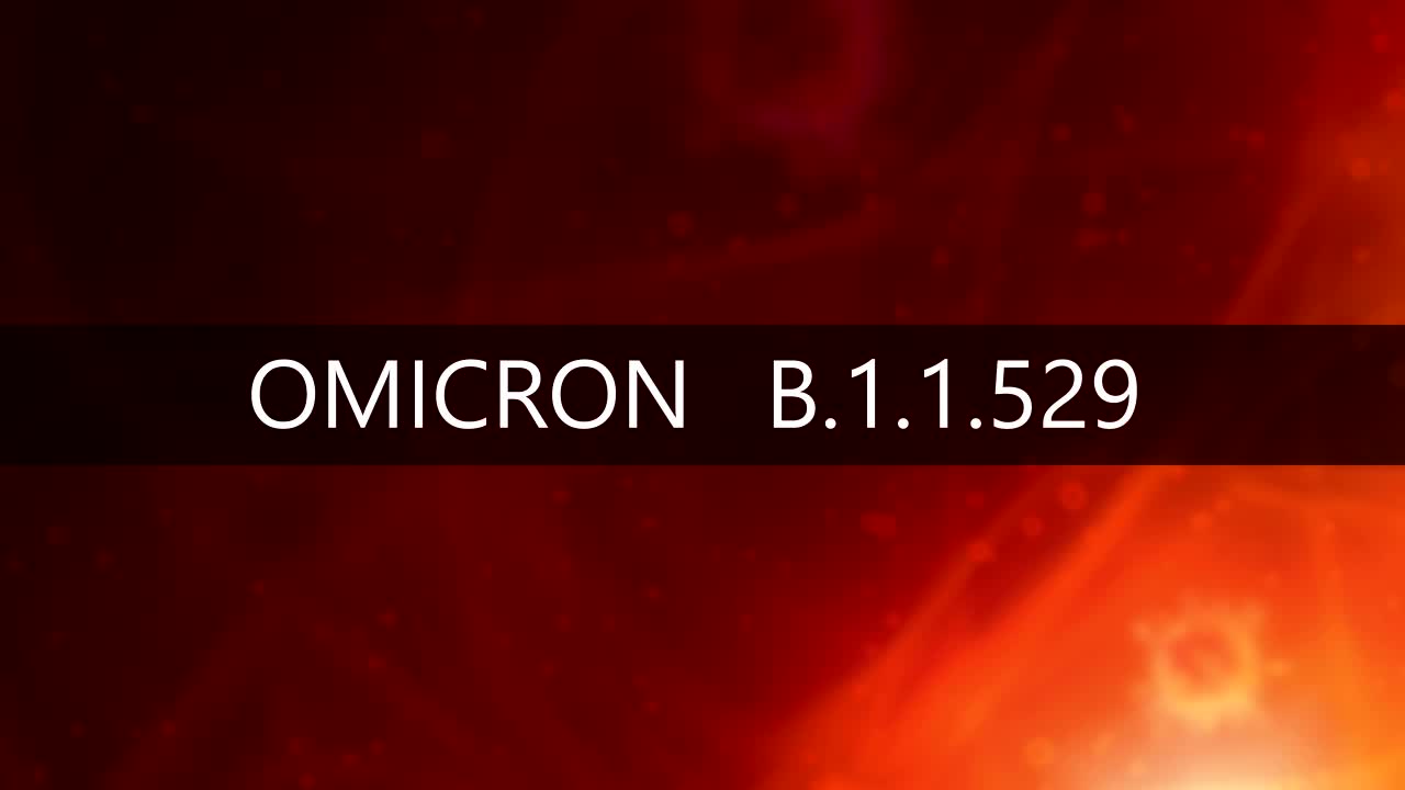 SARS-CoV-2冠状病毒变种Omicron B.1.1.529视频素材