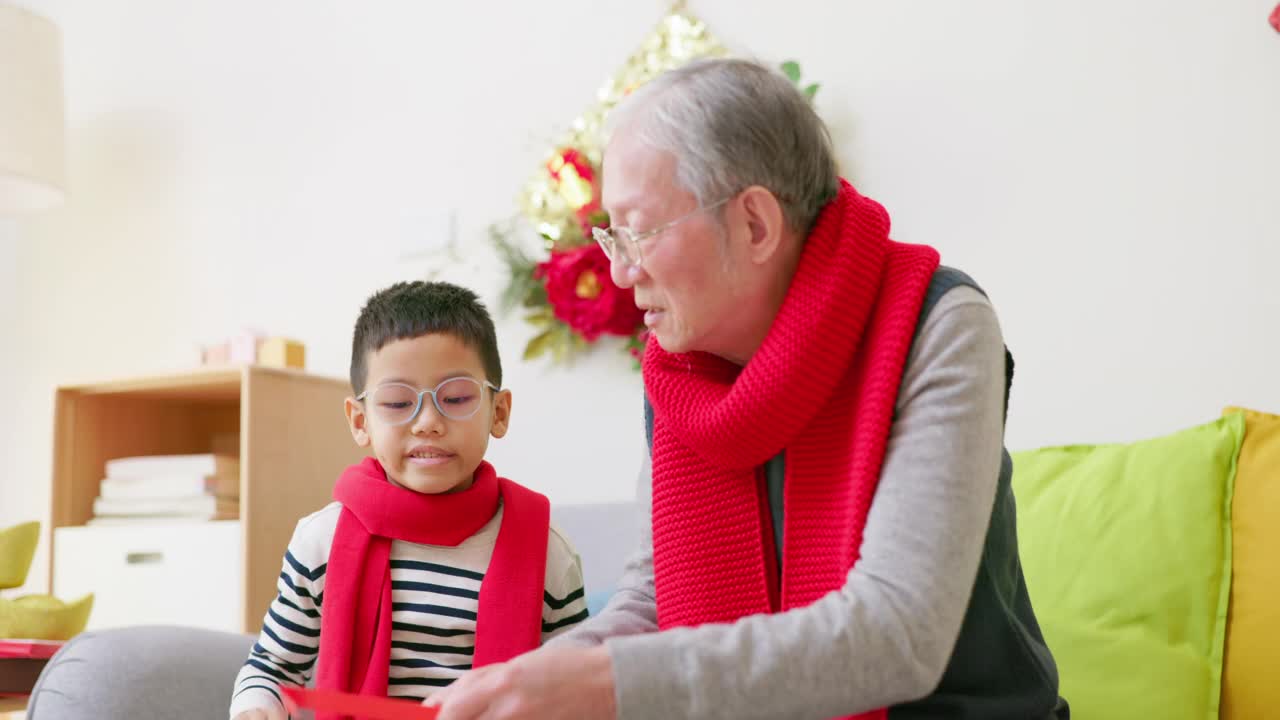 祖父和孙子视频素材