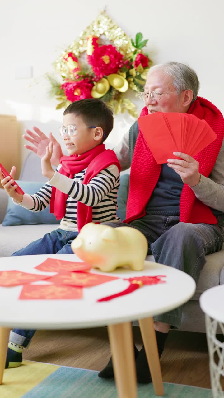 祖父和孙子视频素材