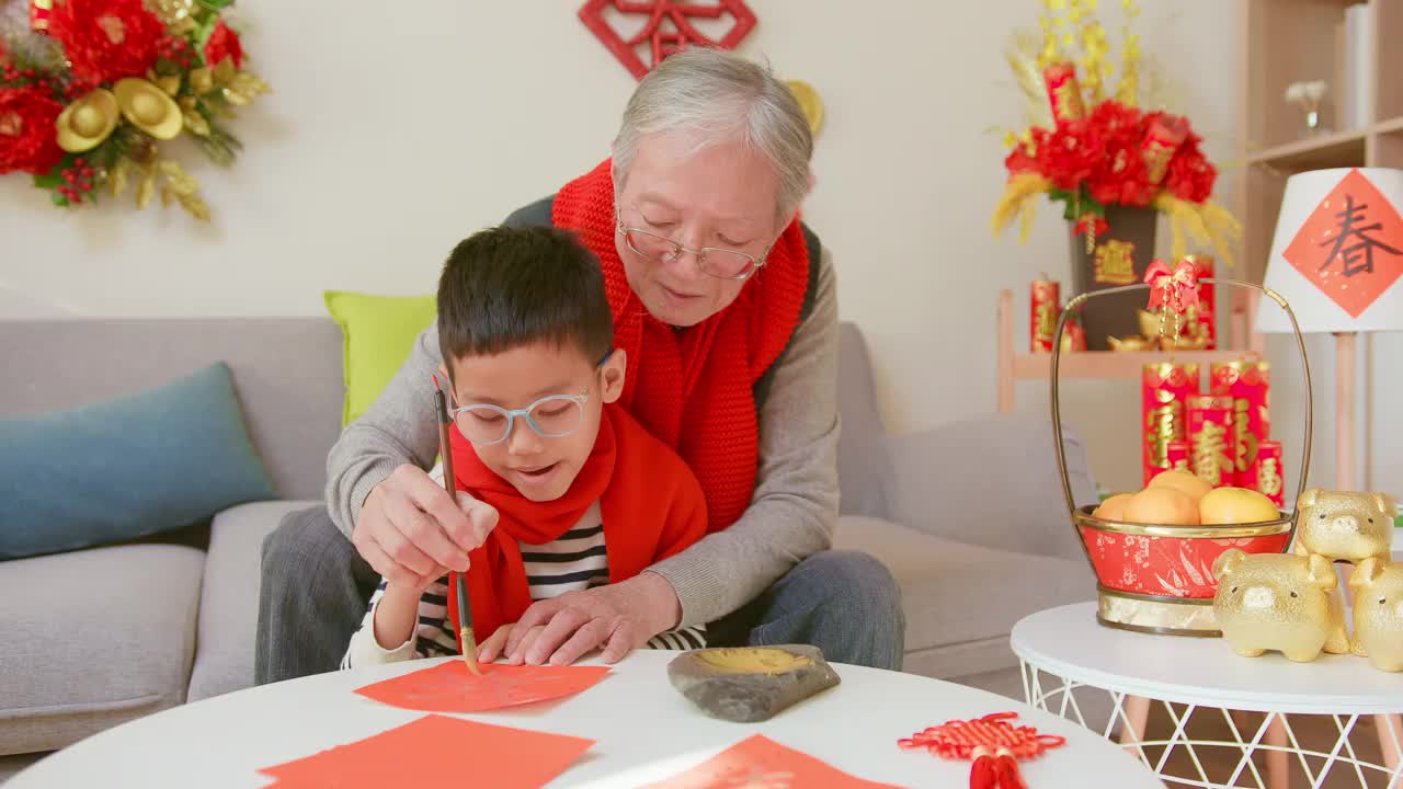 祖父和孙子视频素材