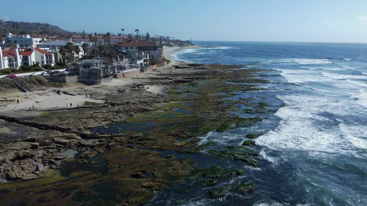 圣地亚哥的La Jolla。视频素材