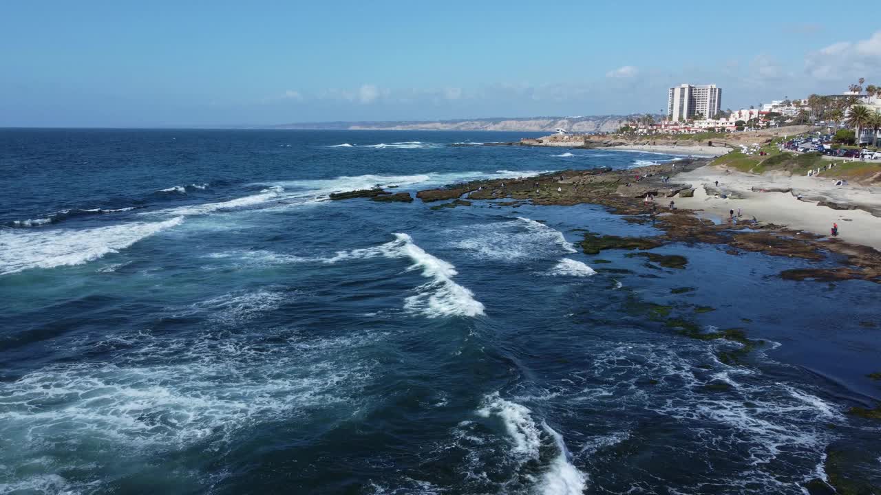 圣地亚哥的La Jolla。视频素材