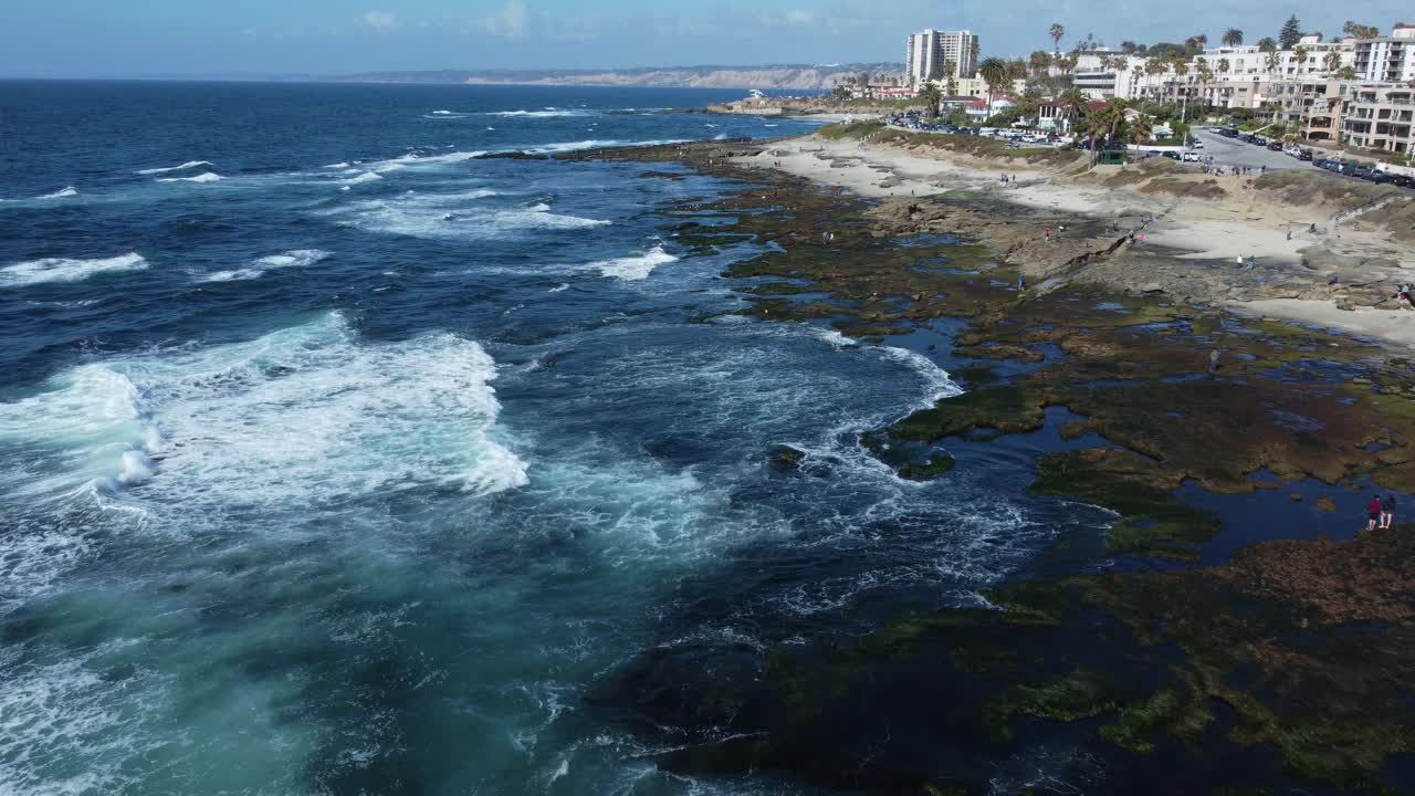 圣地亚哥的La Jolla。视频素材