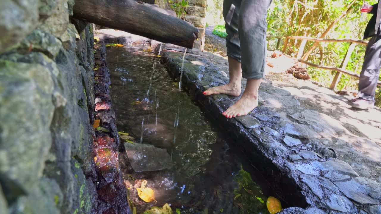 乔罗斯·德·埃皮纳 - 戈梅拉岛的神奇水源视频素材