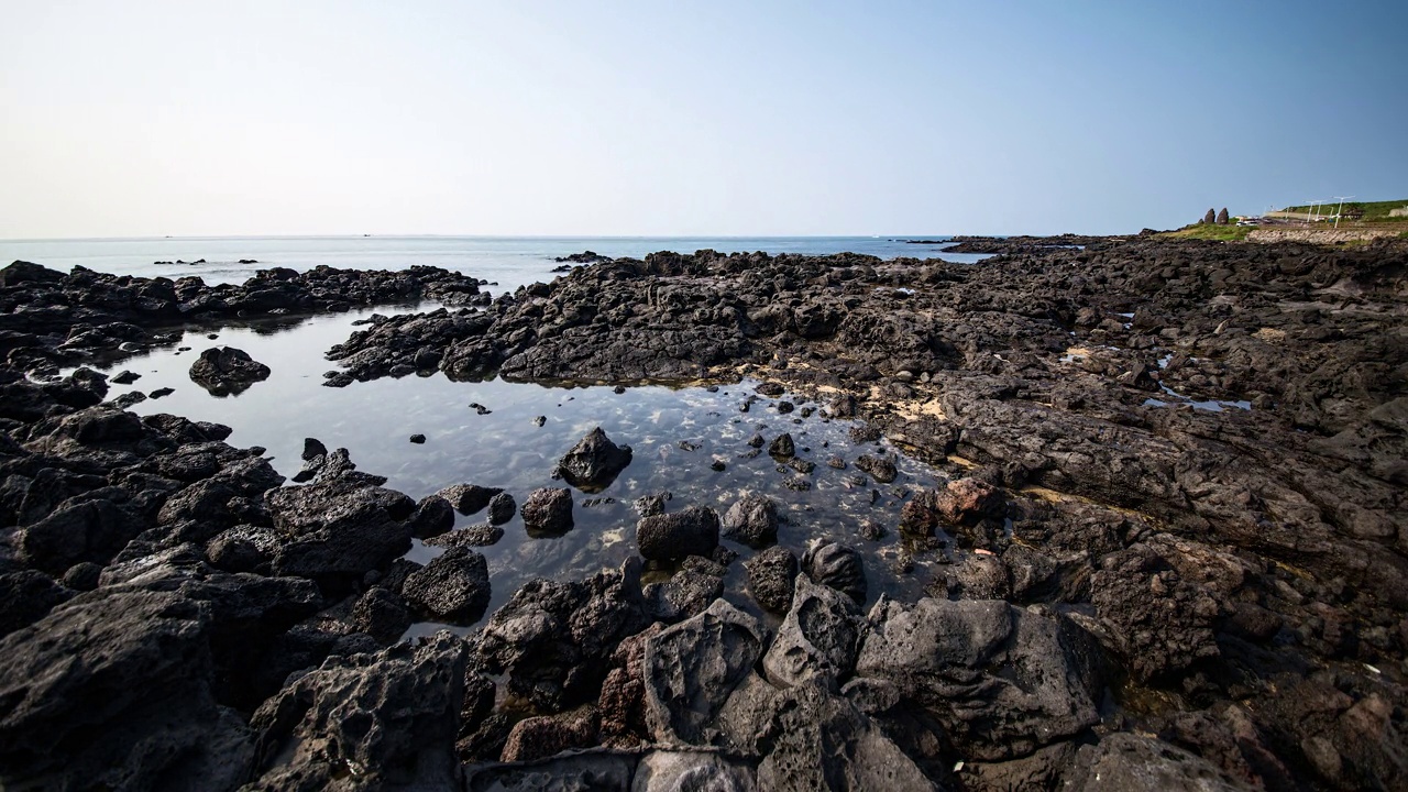 Tidepool正在制造/济州岛，韩国视频素材