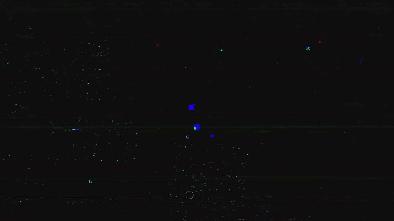 独特的设计抽象对称和反射数字像素噪声Glitch背景视频素材