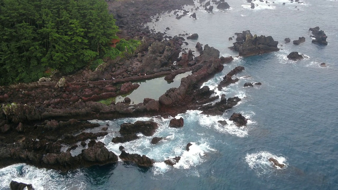 韩国济州岛的海景视频素材