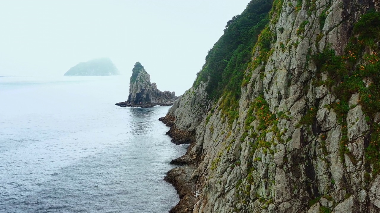 韩国济州岛文森/西归浦市风景视频素材