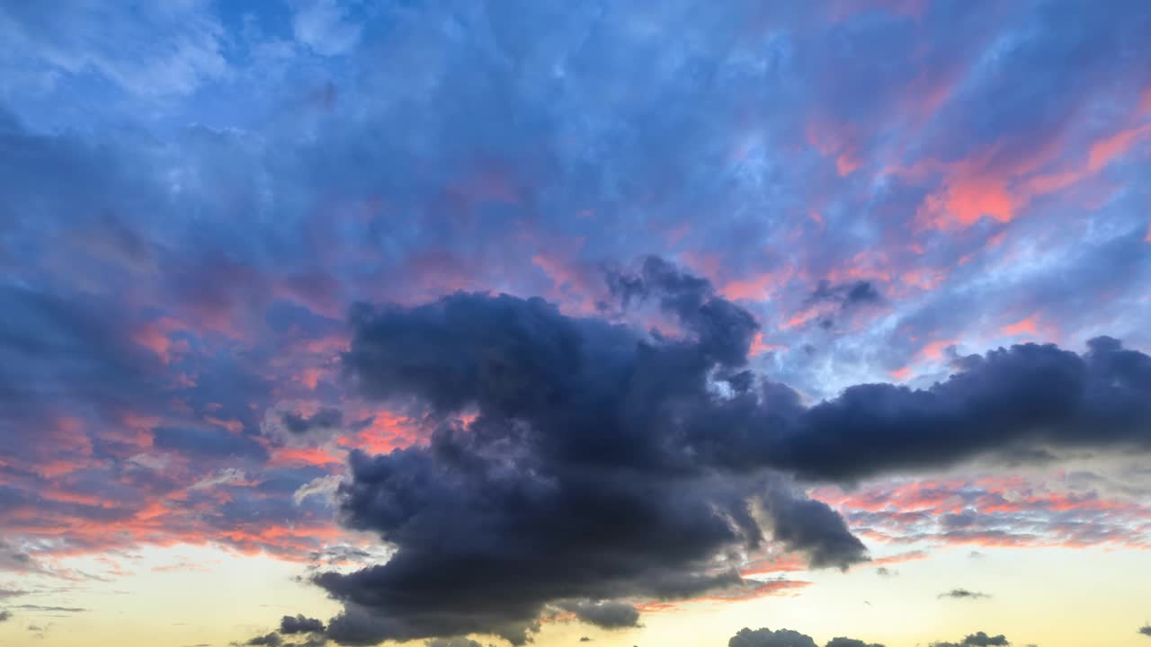 天空日落云时光流逝视频素材