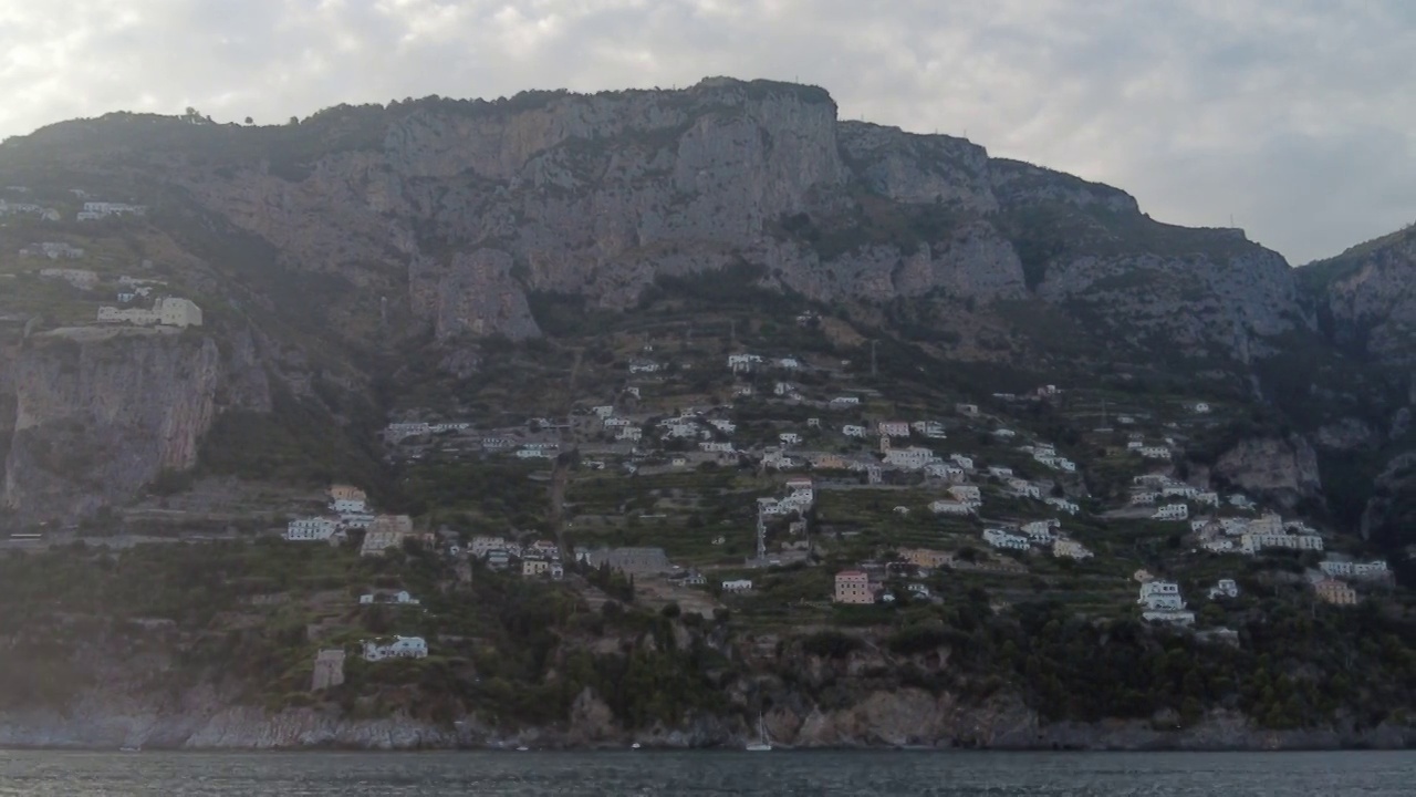 阿马尔菲海岸的海景视频素材