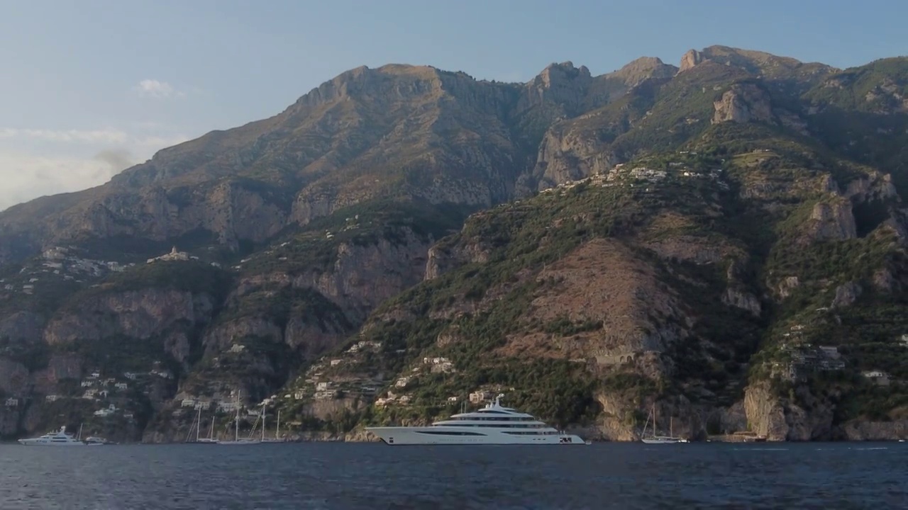 阿马尔菲海岸的海景视频素材