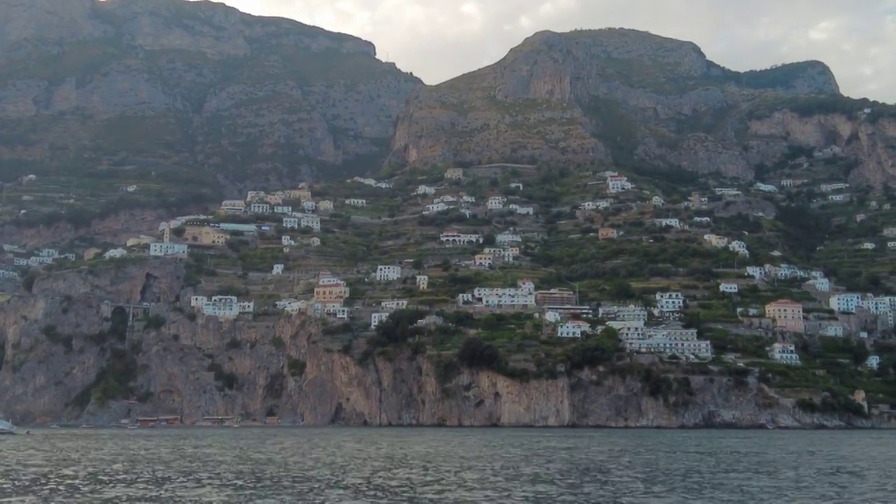 阿马尔菲海岸的海景视频素材