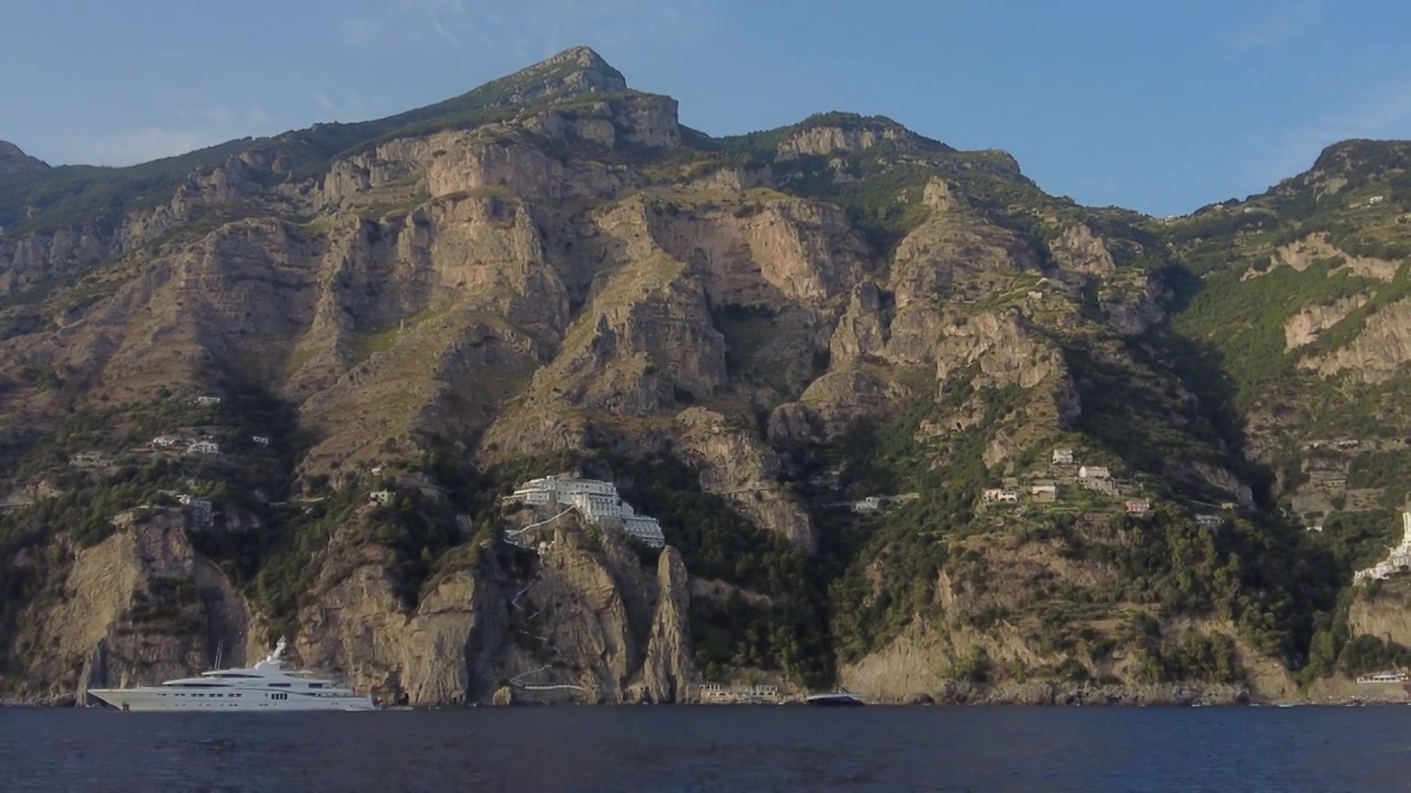 阿马尔菲海岸的海景视频素材